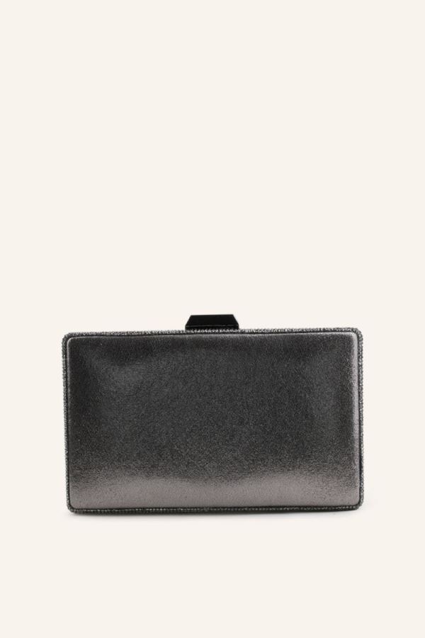 Kare Taşlı Abiye Çanta