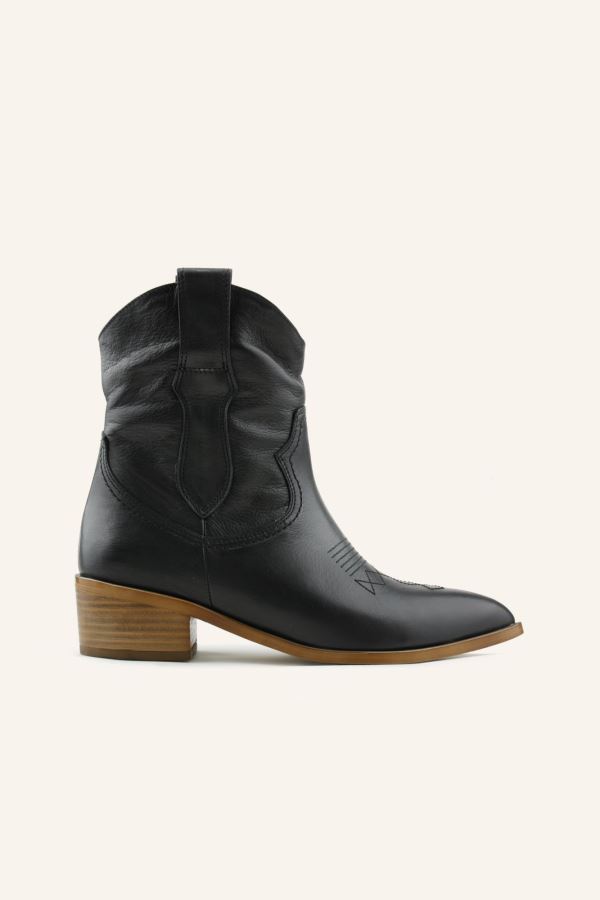 Texas Topuklu Deri Bot