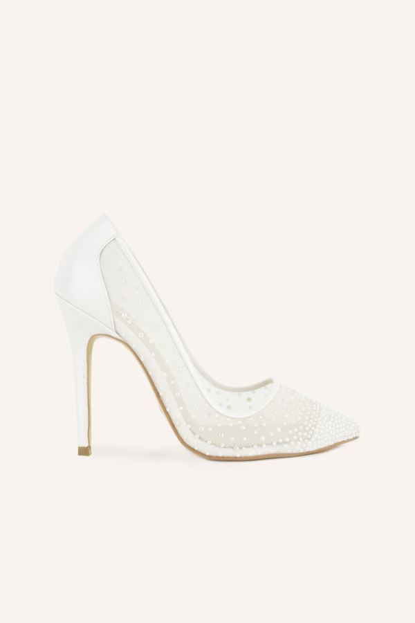 Cinderella İncili Gelin Ayakkabısı