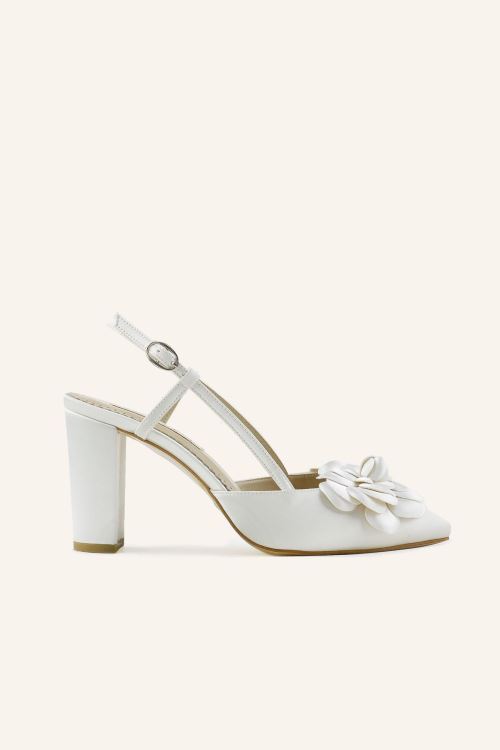 Perla Kalın Topuk Gelin Ayakkabısı