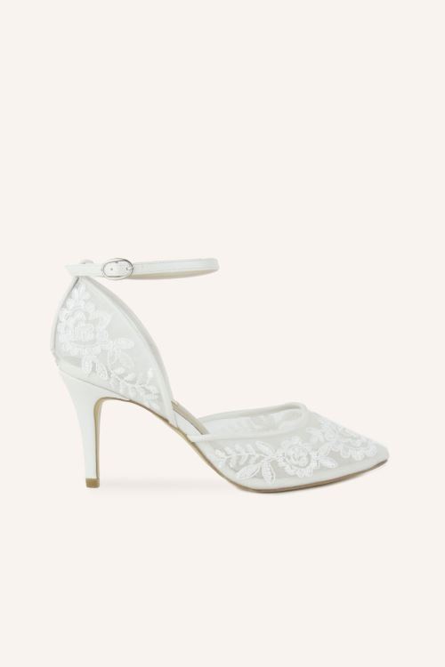 Güpür İşlemeli Gelin Ayakkabısı