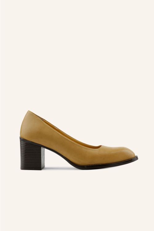 Deri Topuklu Ayakkabı