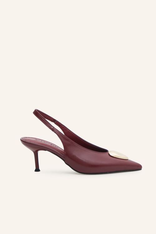 Bordo Topuklu Ayakkabı 